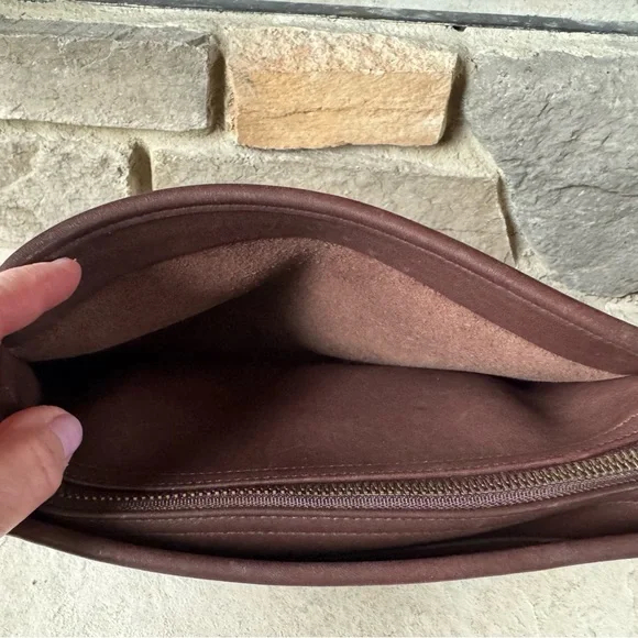 Coach Dark Brown Leather Crossbody Bag - Picture 5 of 15